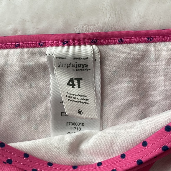 Toddler 4t 2 Piece Girls Swim Suits/ Gymboree & Simple Joys by Carters - Picture 4 of 12